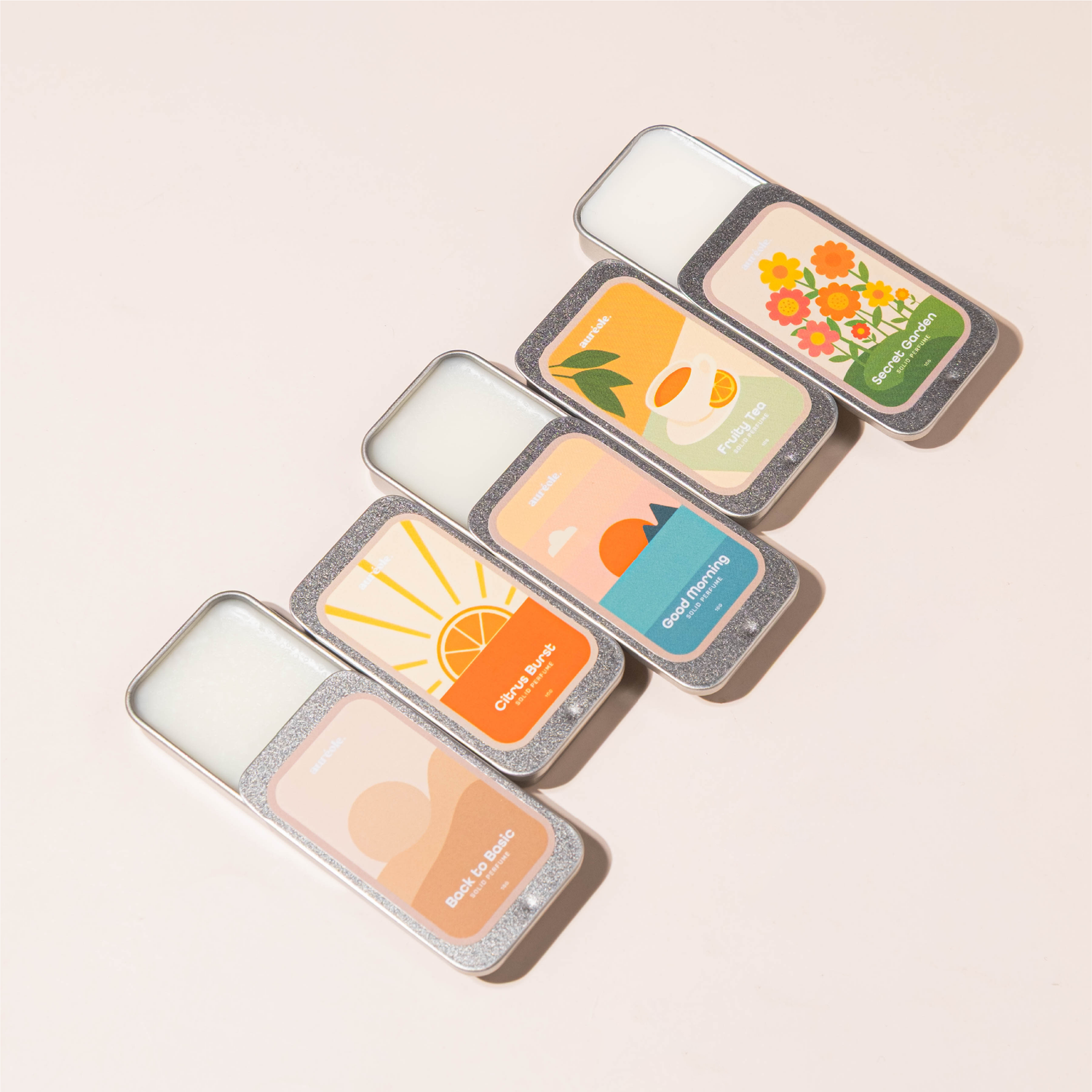 Solid Perfume Collections (Auréole Natural Smell Be Gone Solid Perfume)