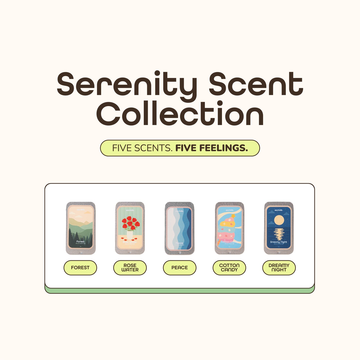 Serenity Scent Collection (auréole Solid Perfume)